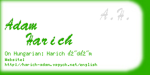 adam harich business card